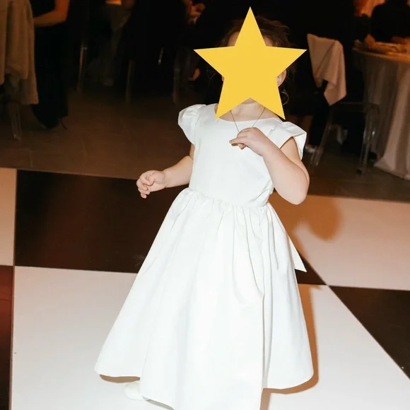 Flower Girl Elegant White Dress for Special Occasions- - Picture 10 of 10